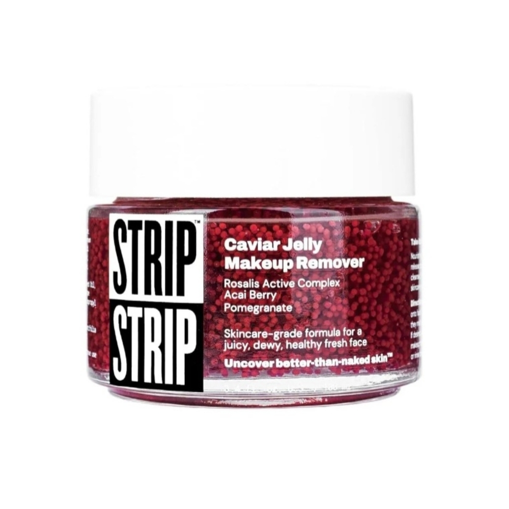 STRIP MAKEUP Caviar Jelly Makeup Remover-Nourishing Cleanser W/Caviar Bubble-NEW